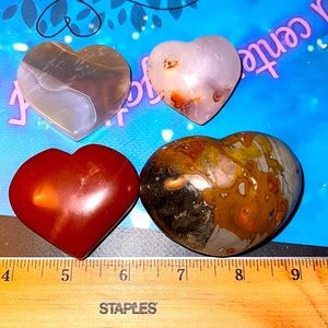 Valentine’s Day crystal hearts